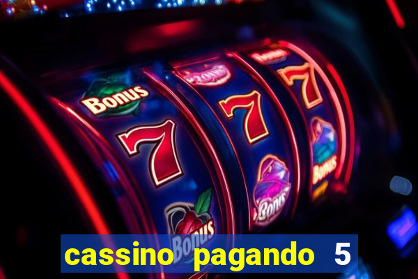 cassino pagando 5 reais no cadastro